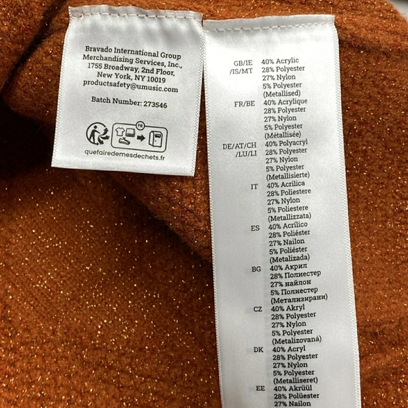 NEW Taylor Swift Life Of A Showgirl Sparkle Cable Knit Cardigan Stars On Sleeves - Picture 8 of 9